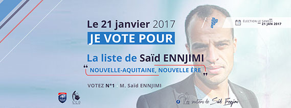 Cover je vote pour la liste de Saïd Ennjimi réalisé par La Parade - stratégie & design maker 